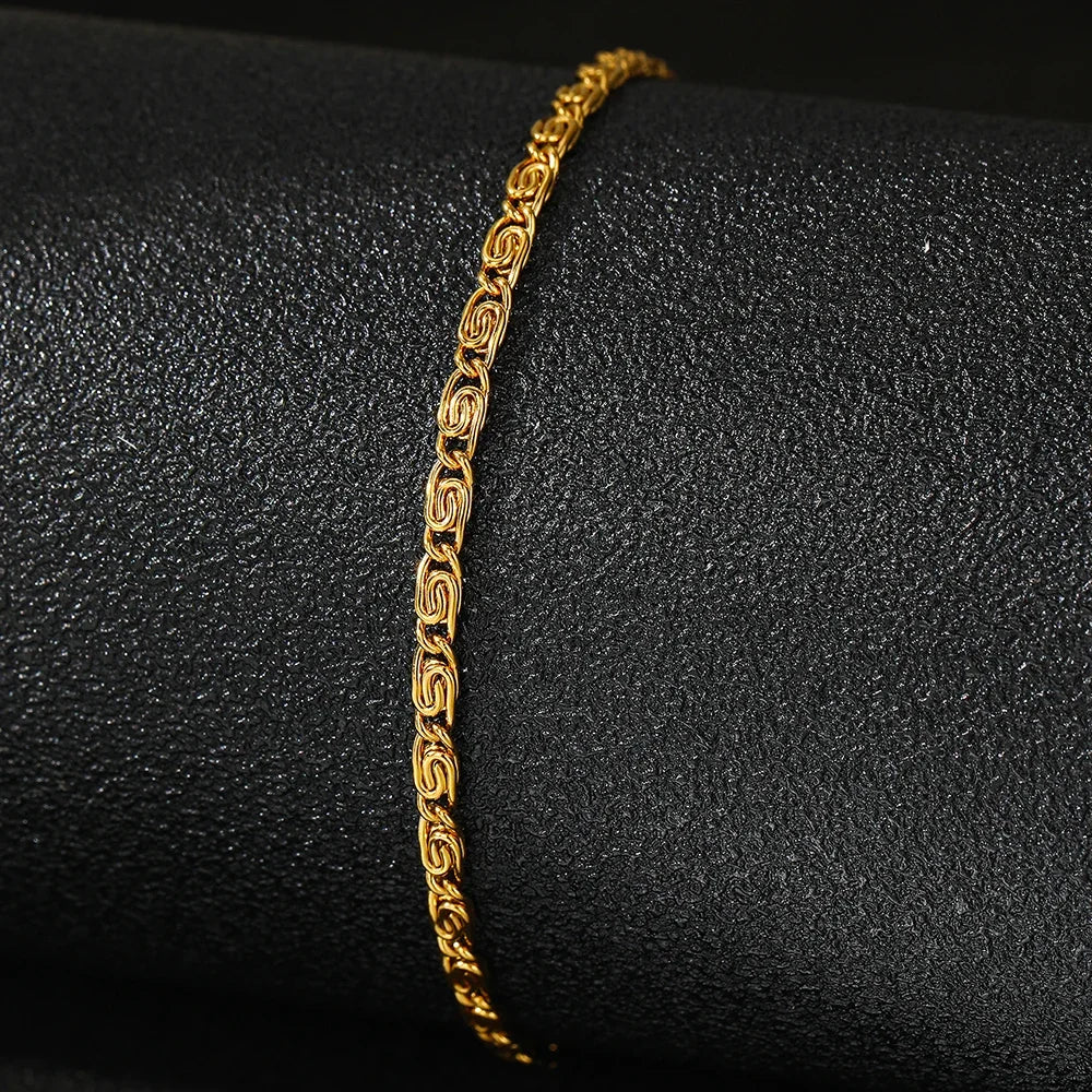 Edelstahl-Armband, neuer Stil, Einfachheit, Subtlety, Büroklammer-Kette, leichtes Luxus-Armband für Damen, Schmuck, Alltagskleidung