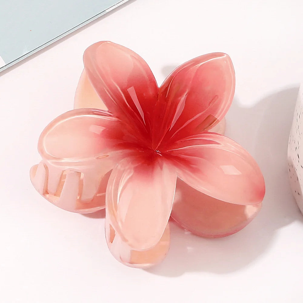 Mode Frauen Blume Haars pangen Urlaub Böhmen Ei Blume Haar Krallen Haars pangen matte Mädchen große Haarnadeln Haarschmuck