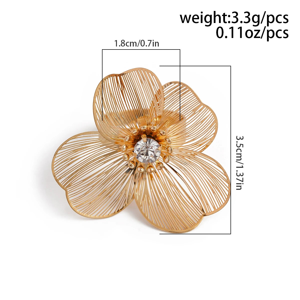 Ingemark Größe 8, elegante Ginkgoblatt-Blumenringe für Damen und Herren, Retro-Goldfarbe, Knuckle-Ring, Mi-Schmuck, Accessoires, Geschenk, Neu