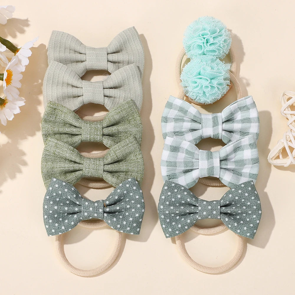 10 teile/satz süße Bögen Baby Haars pangen Spitze Blume Kinder Mädchen Haarnadeln Haars pangen Clip Geschenke elastische Mädchen Haar Zubehör