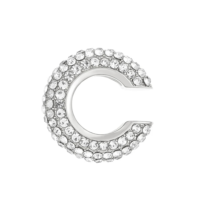 1Pcs Mehrfarbige C-Förmigen Knorpel Ohr Clip Ohrringe für Frauen Mode Luxus Strass Keine Durchbohrten Ohr Manschette Weiblichen schmuck