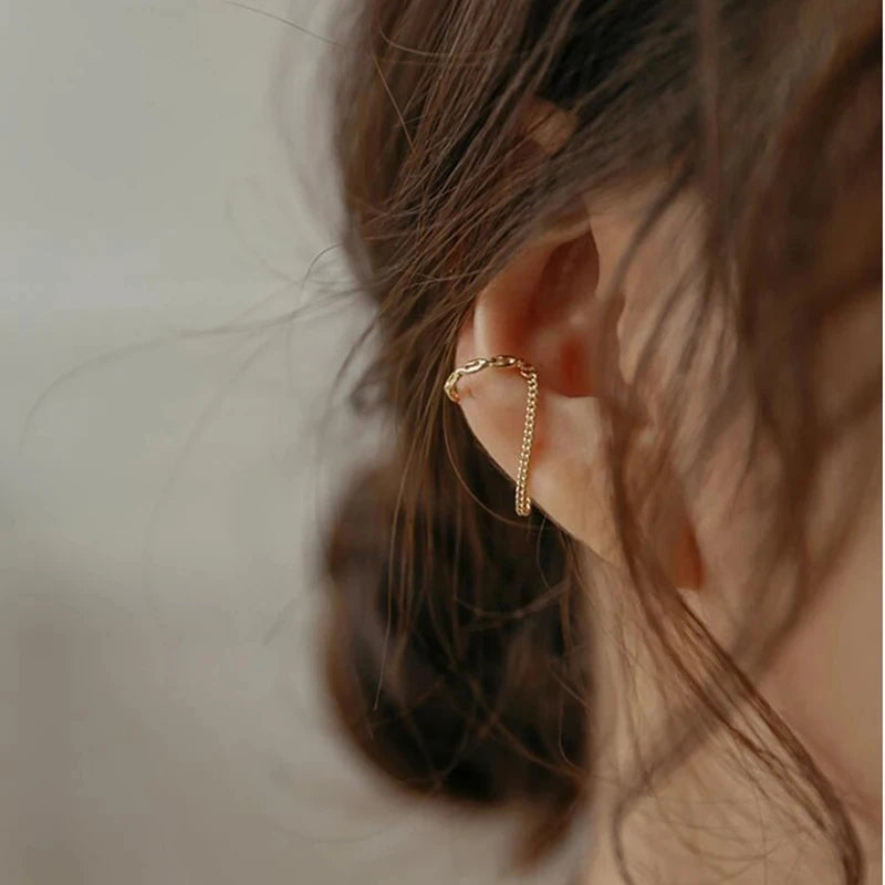 1 Stück Mode Minilist Kein Piercing Ohr Manschette Ohrringe für Frau Gefälschte Piercing Earcuff Clips Ohrringe für Frauen Manschetten Schmuck
