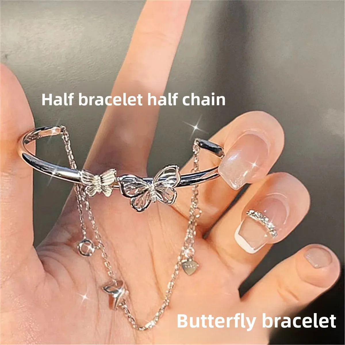 Armband aus 925er-Sterlingsilber, doppeltes Liebesherz, hohle runde Perlen, weibliche Mode, romantischer Schmuck, neue klassische verstellbare Geschenke