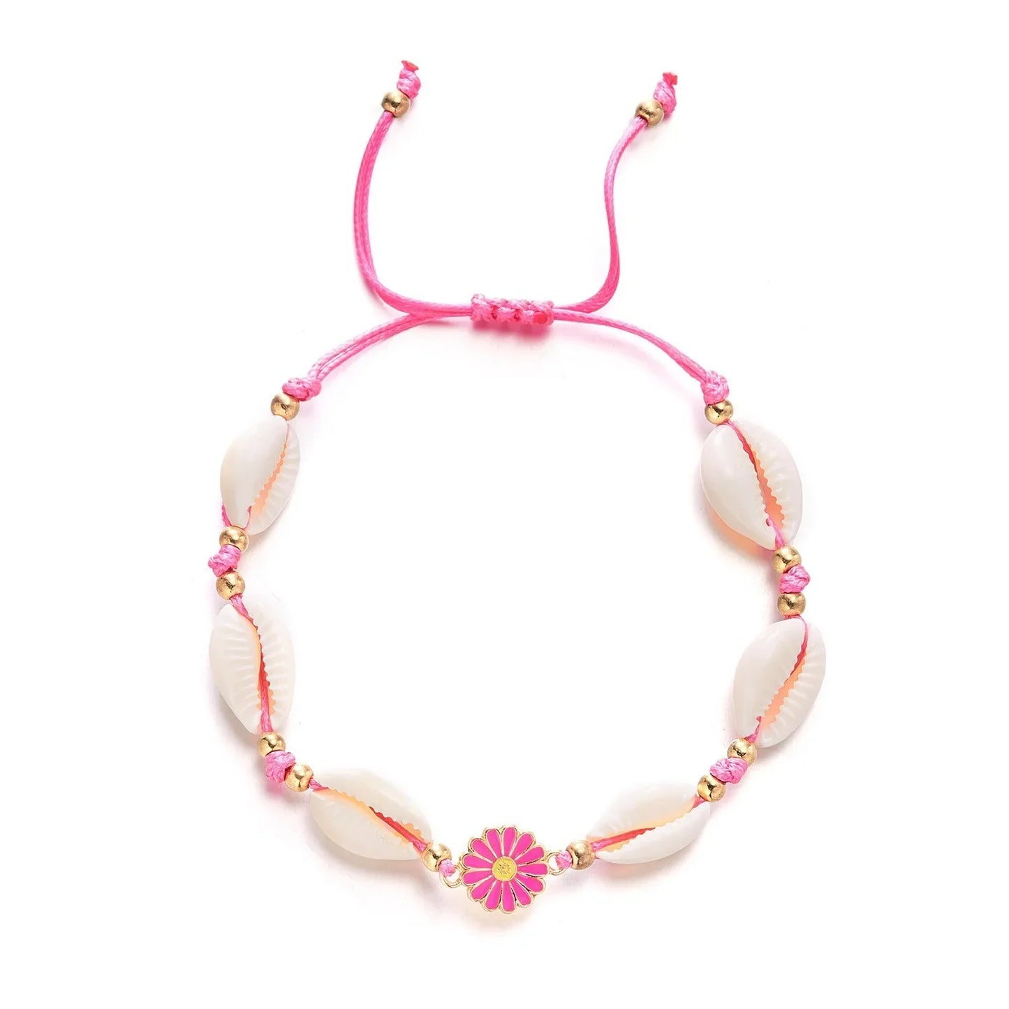 Böhmisches Imitation Muschelperlen-Armband für Frauen, Seestern, Schildkröte, gewebtes Seil-Armband, handgefertigt, Freundschaft, Strand, Urlaub, Schmuck