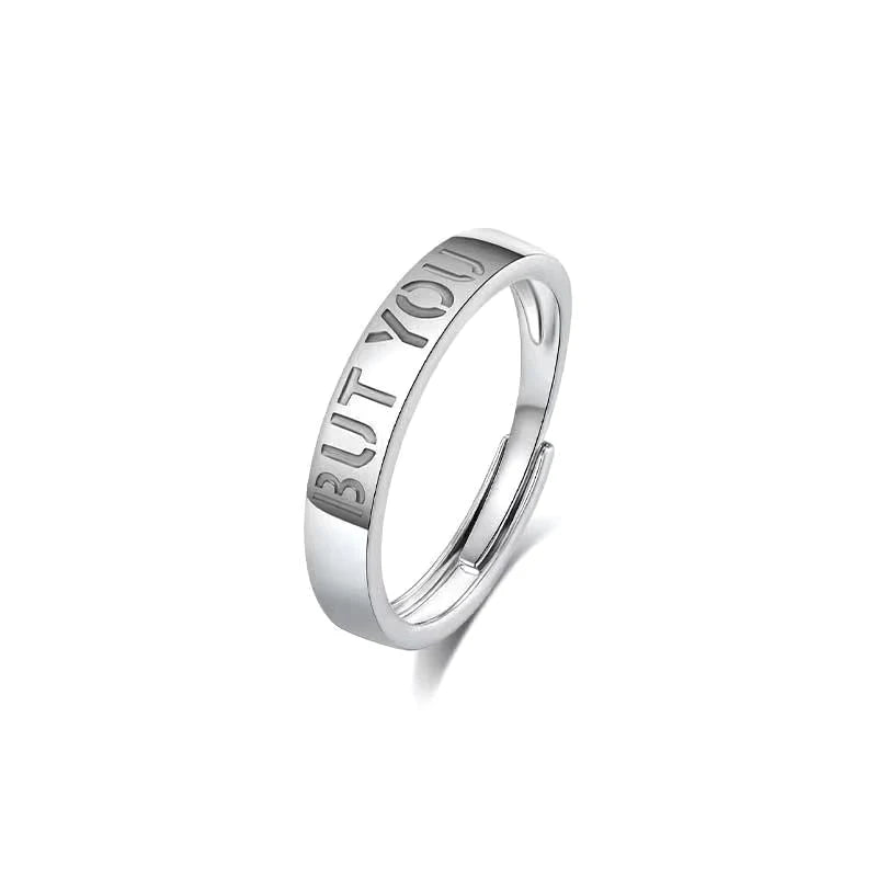 1 paar Mode ABER SIE NICHT EINS Paar Ringe Für Frauen Paar Ring Zubehör Mädchen Einfache Schmuck Geschenk