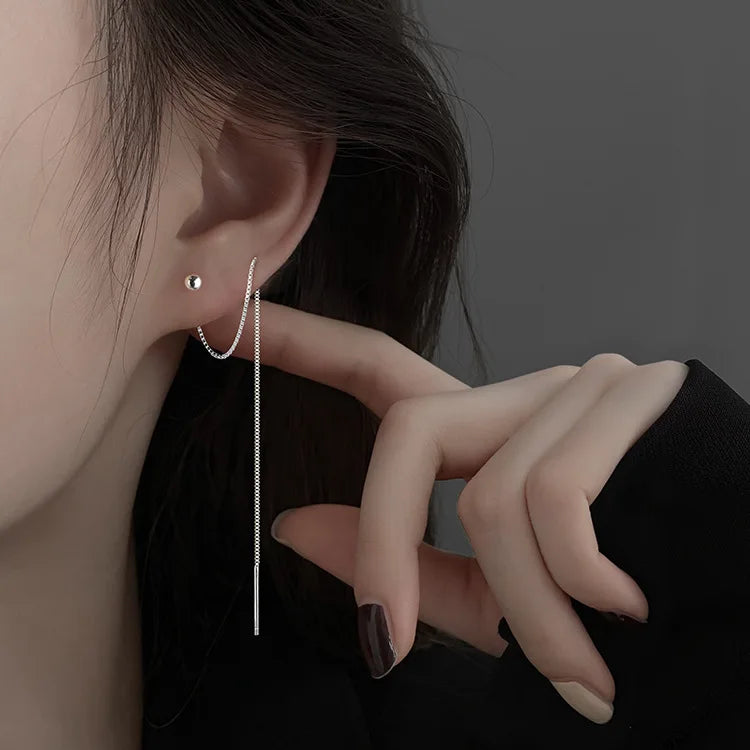 Koreanische Nette Ohr Piercing Wasser Tropfen Ohrringe für Frauen Kristall Kurze Quaste Hypoallergen Weibliche Ohrringe Partei Schmuck Brincos
