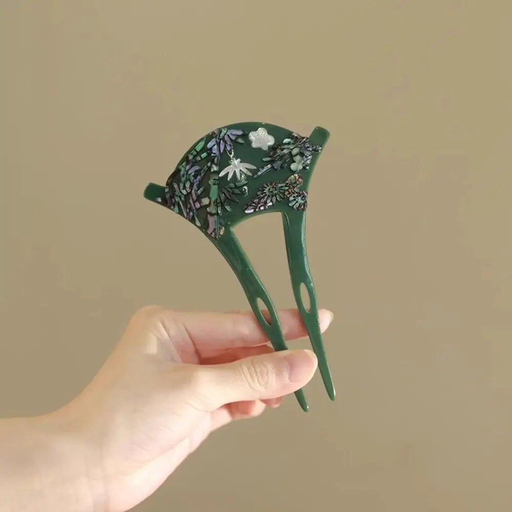 U-förmiger Fächer-Haarstab, alter Stil, chinesischer Stil, chinesischer Stil, Haarnadel, Cheongsam-Haar, Essstäbchen, Mädchen-Haar-Accessoires