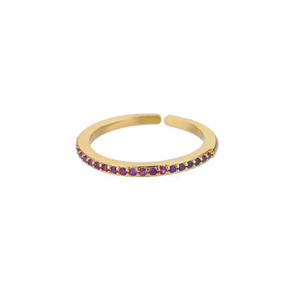Mini Zirkon Grüne Ringe Für Frauen Edelstahl Gold Farbe Einstellbare Finger Ring Verlobung Hochzeit Weihnachten Schmuck Geschenk