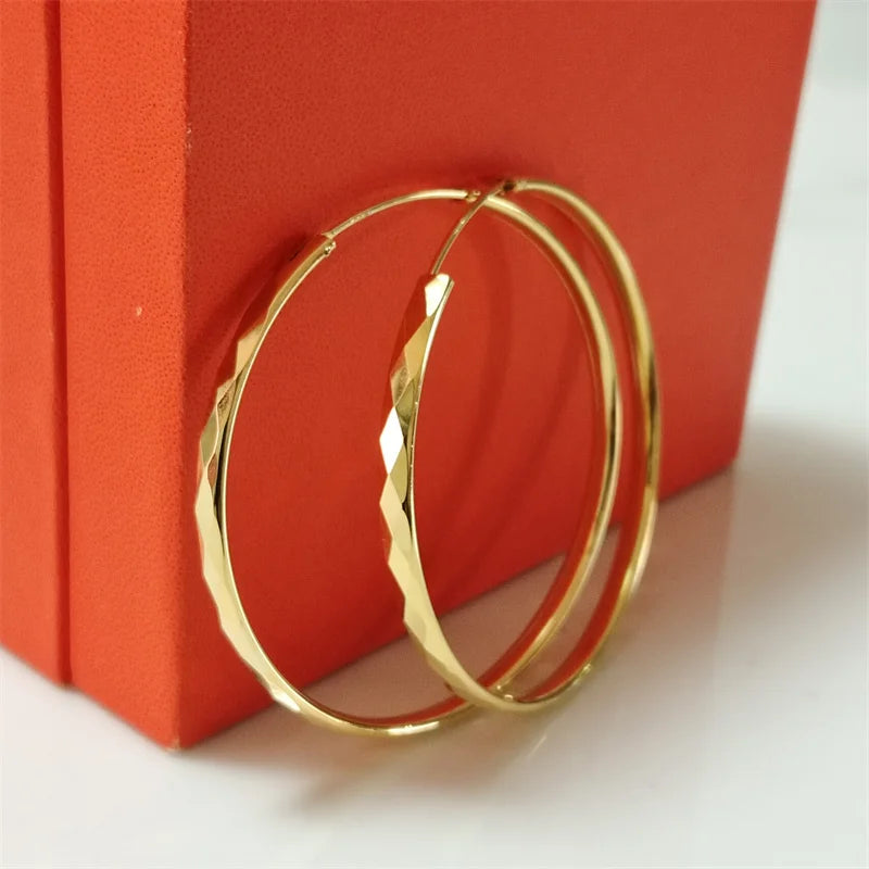 Senlissi – Creolen aus 925er-Sterlingsilber für Damen, 18 Karat vergoldet, Schmuck, schillernde Damen-Creolen, Weihnachtsgeschenke