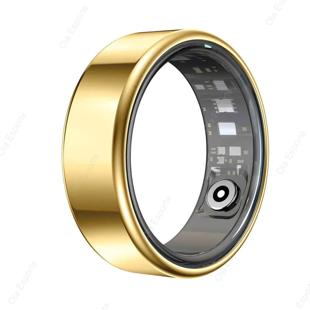 2025 Neu für Xiaomi Smart Ring Männer Frauen, Herzfrequenz- und Blutsauerstoffmonitor Smartring IP68 & 5ATM wasserdicht, Multi-Sport-Modus