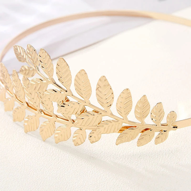 Mode Braut Hochzeit Blatt Haar bänder Damen Party Haarschmuck Mädchen Geburtstag Kopf bedeckung Accessoires