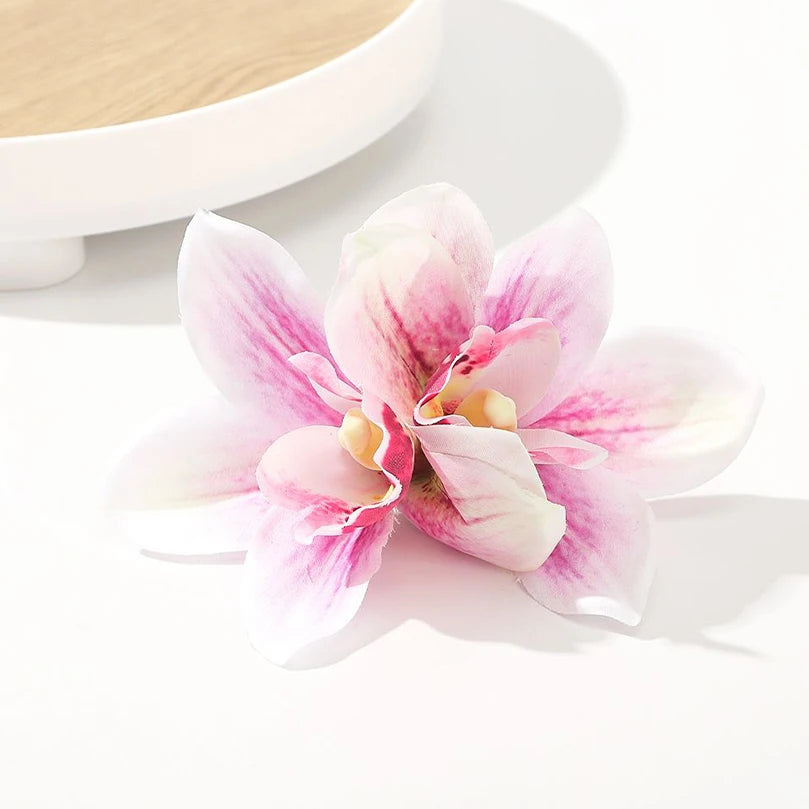 AWAYTR Böhmen Canna Blumen Kleine Haarspangen Hawaii Brautblumen Haarspangen Haarnadeln Haarspange für Hochzeit Haarschmuck