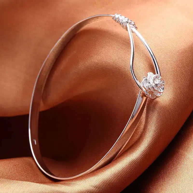 Armreif mit Blumen aus 925er-Sterlingsilber für Damen, modisch, luxuriös, Designer-Schmuckzubehör