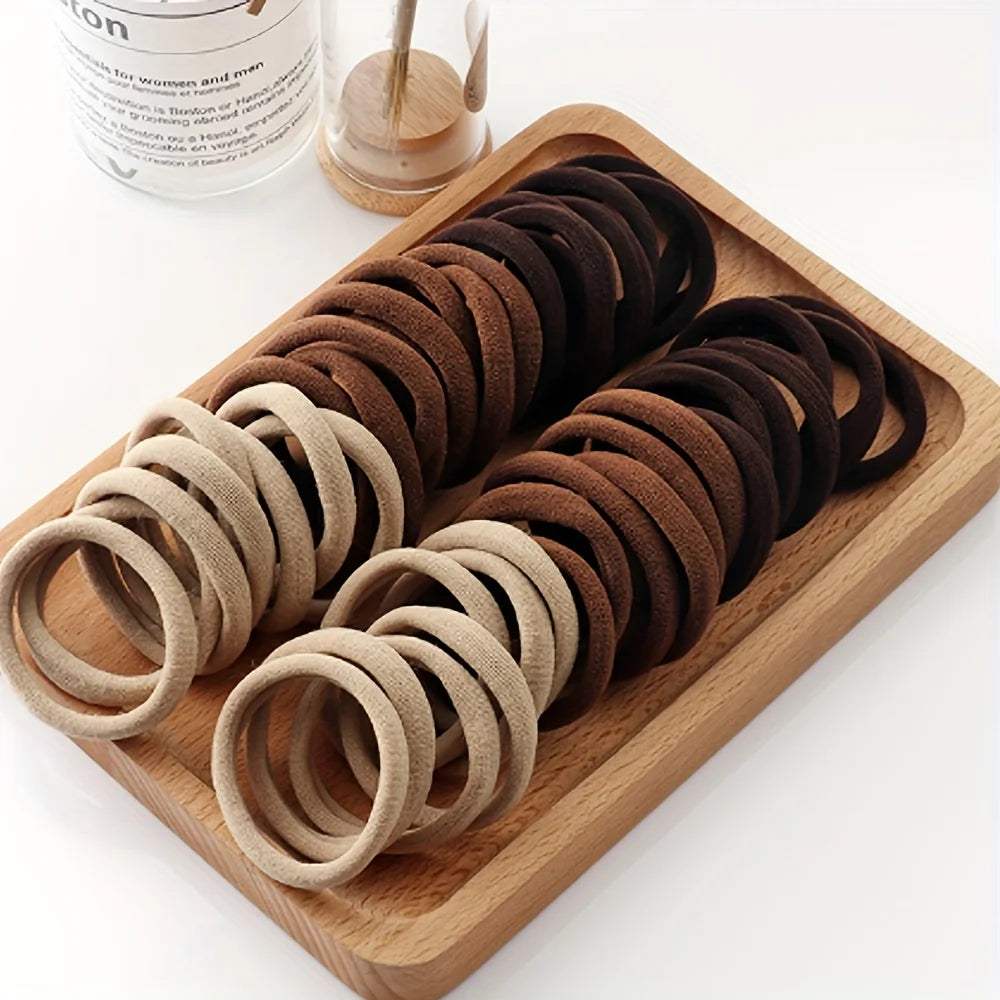 50/100 Stück weiche elastische Haargummis Haarbänder dekorative Haar-Accessoires-Set für Babys