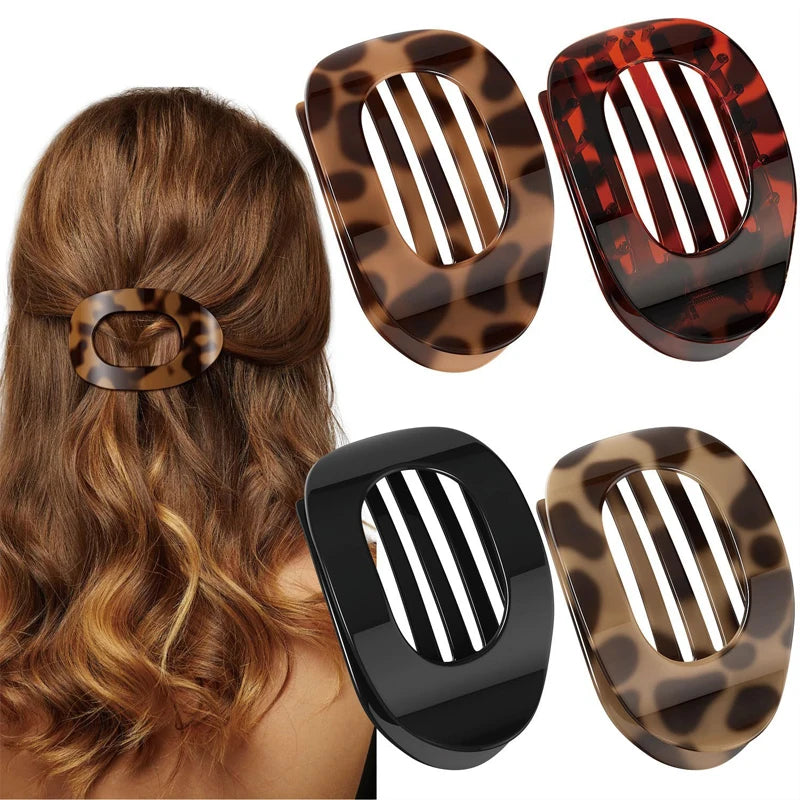 Neueste Koreanische Essigsäure Haar Clip Haar Zubehör frauen Löffel Clip Frühling Clip Leopard Haar Clip Top Clip Einfache kopfbedeckung