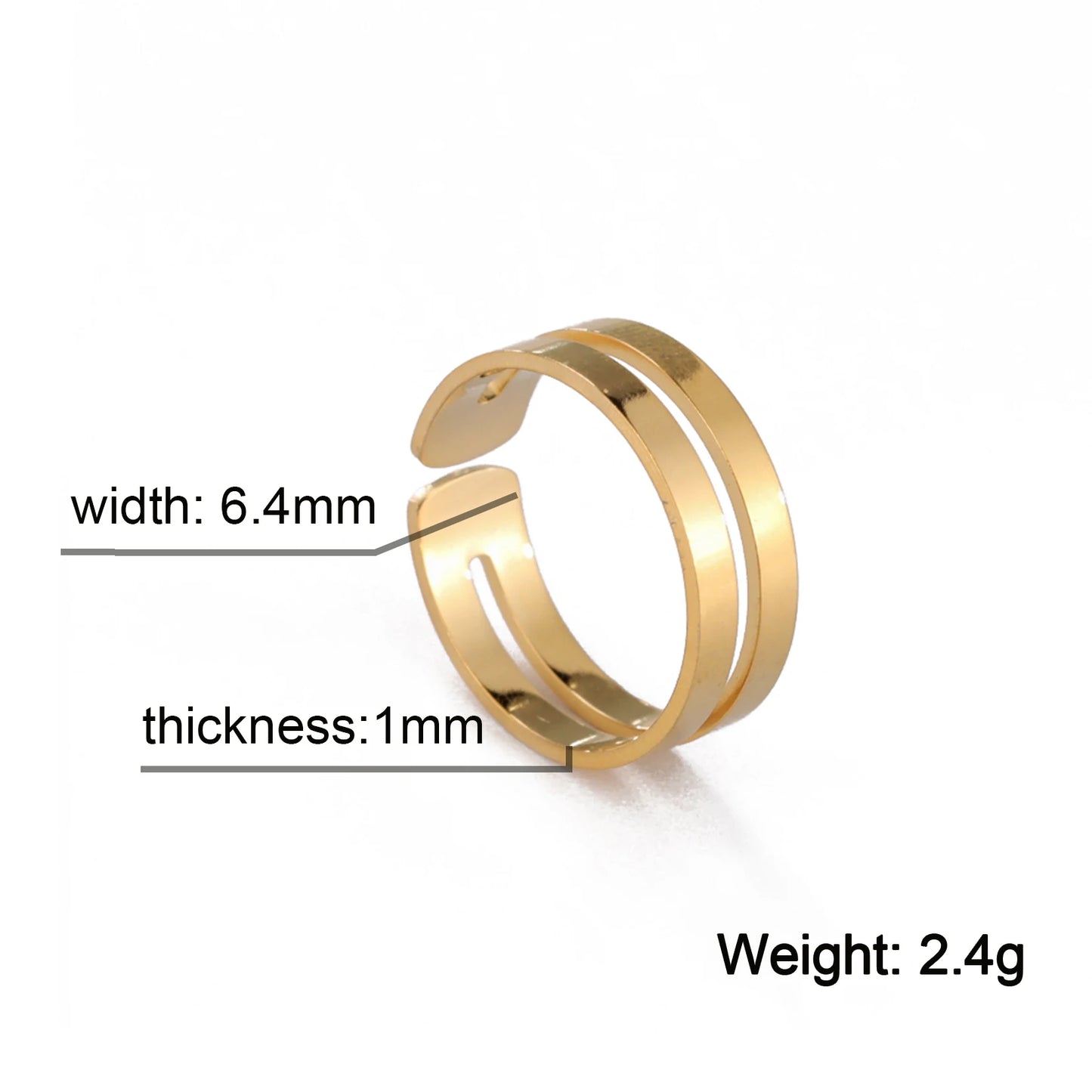Unift Edelstahl Einfache Geometrische Ring Männer Frauen Einstellbare Finger Ringe Trendy Paar Minimalistischen Schmuck Zubehör Geschenk