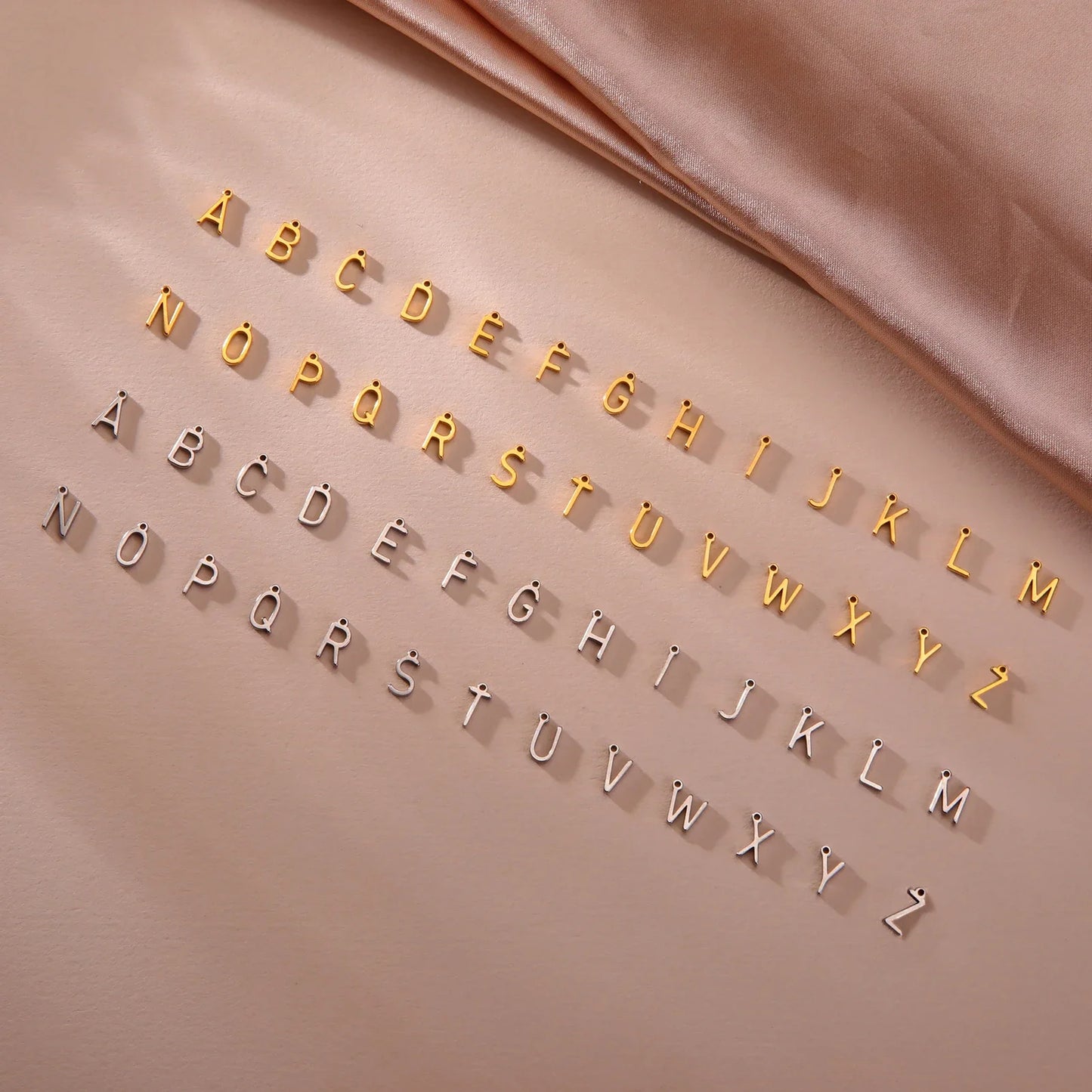 Skyrim Anfangsbuchstabe Liebe Knoten Armbänder Frauen Männer Paar Edelstahl Gold Farbe Schlangenkette Armbänder A-Z Alphabet Schmuck