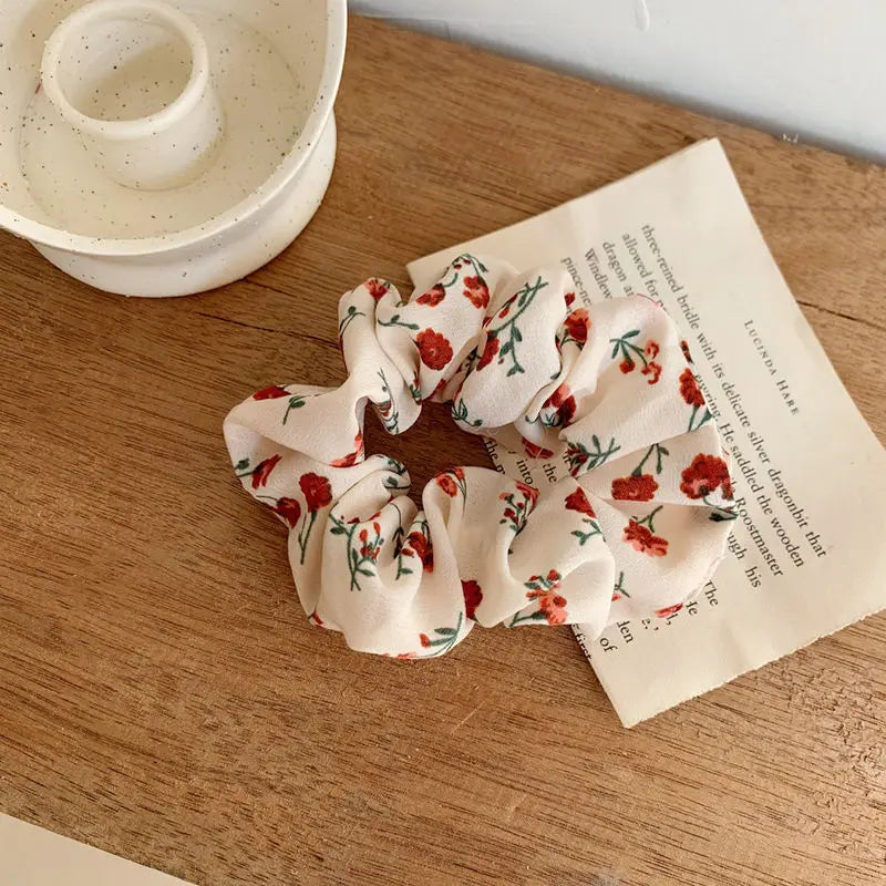 2PCS Kleine Blumen Stoff Haar Hoop Haar Zubehör Für Mädchen Französisch Stoff Haar Seil für dame