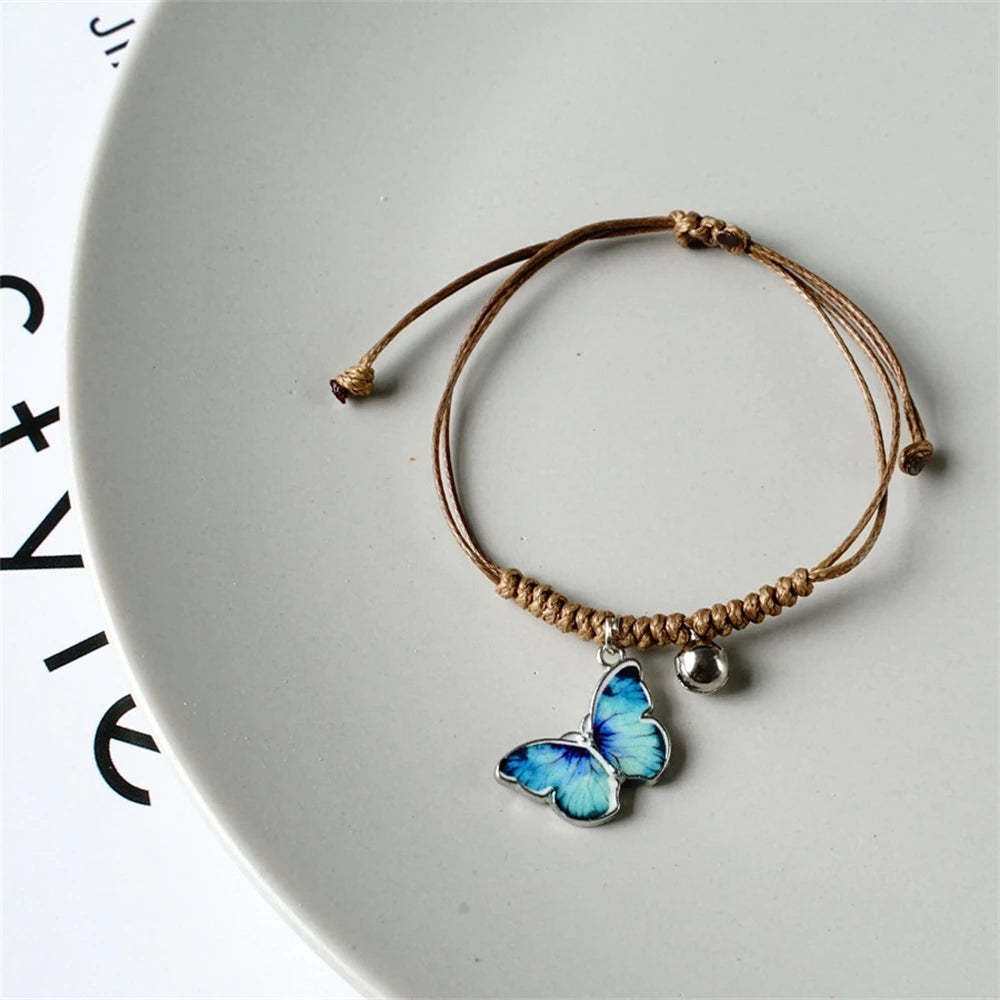 Süße Erdbeere Kirsche geflochtene Handschnur DIY verstellbare rote Seil Armbänder für Mädchen Mode Accessoires Geschenke Schmuck