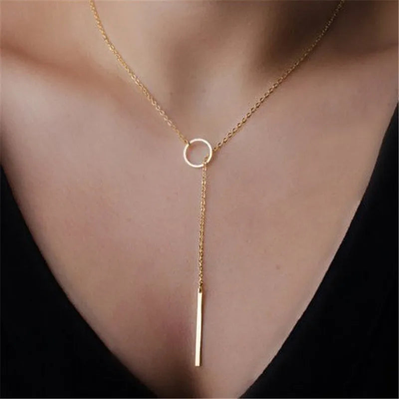 2024 neue Mode Punk Vintage Schlange Anhänger Halskette für Frauen Einfache Gold Farbe Ketten Charms Halsband Weiblichen schmuck Geschenk
