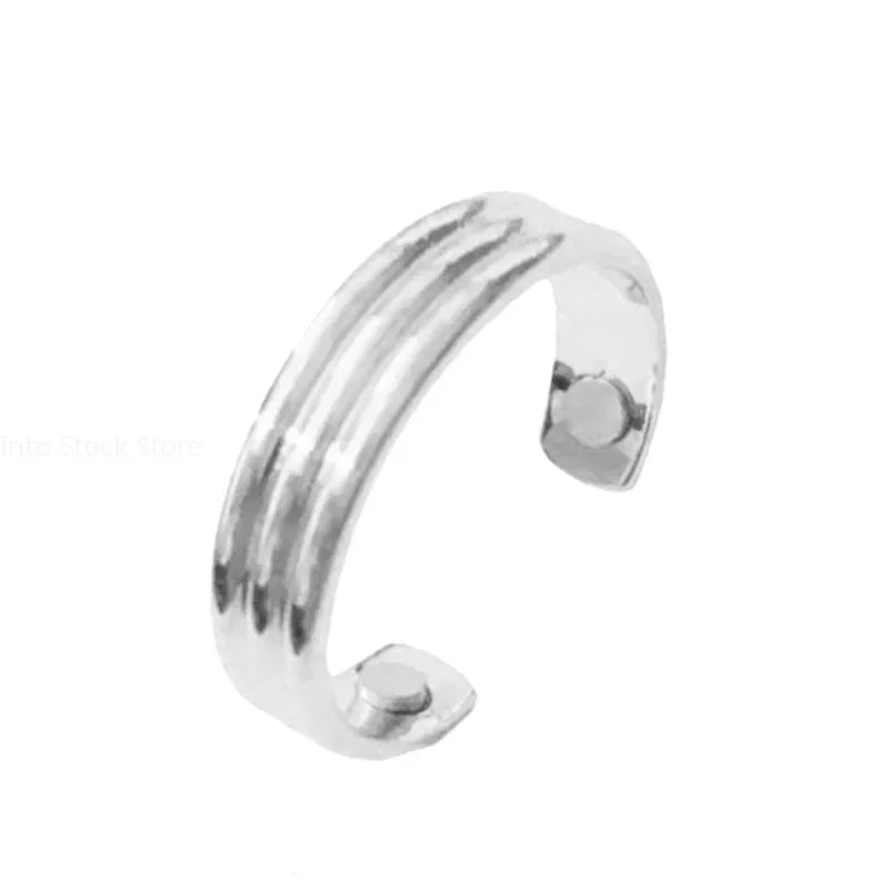 Mode Magnetische Abnehmen Gesundheits Ring Für Männer Frauen Fett Brennen Verlust Gewicht Ringe Edelstahl Öffnung Ringe Schmuck Geschenk