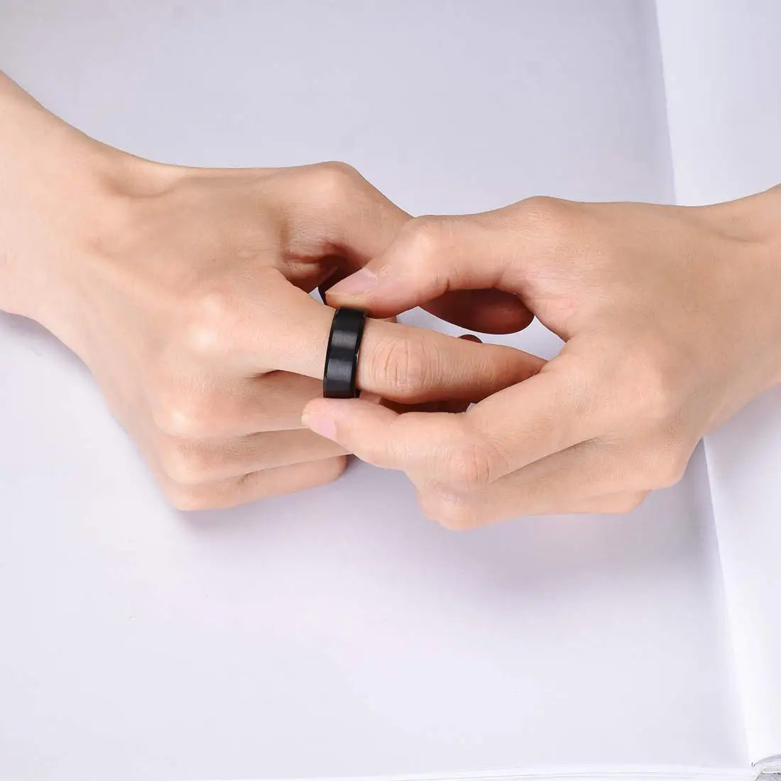 7 farben 8mm Männer Ringe Titan Edelstahl Ringe Für Männer Frauen Matt Gebürstet Hochzeit Verlobungsring Paar Schmuck geschenk