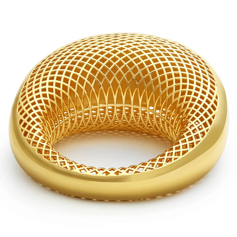 VAROLE Übergroßen Aushöhlen Persönlichkeit Armband & Armreifen Für Frauen Gold Farbe Elegante Armbänder Femme Mode Schmuck Pulseras