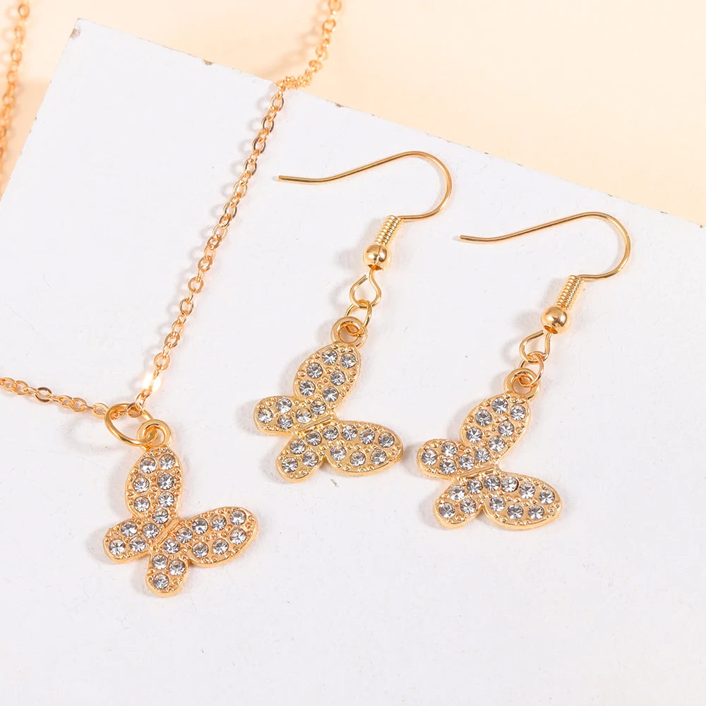 Neue Mode Gold/Silber Farbe Schmuck Set exquisite Schlange Tier Halskette & Ohrring elegante Frauen Schmuck Party Geschenke