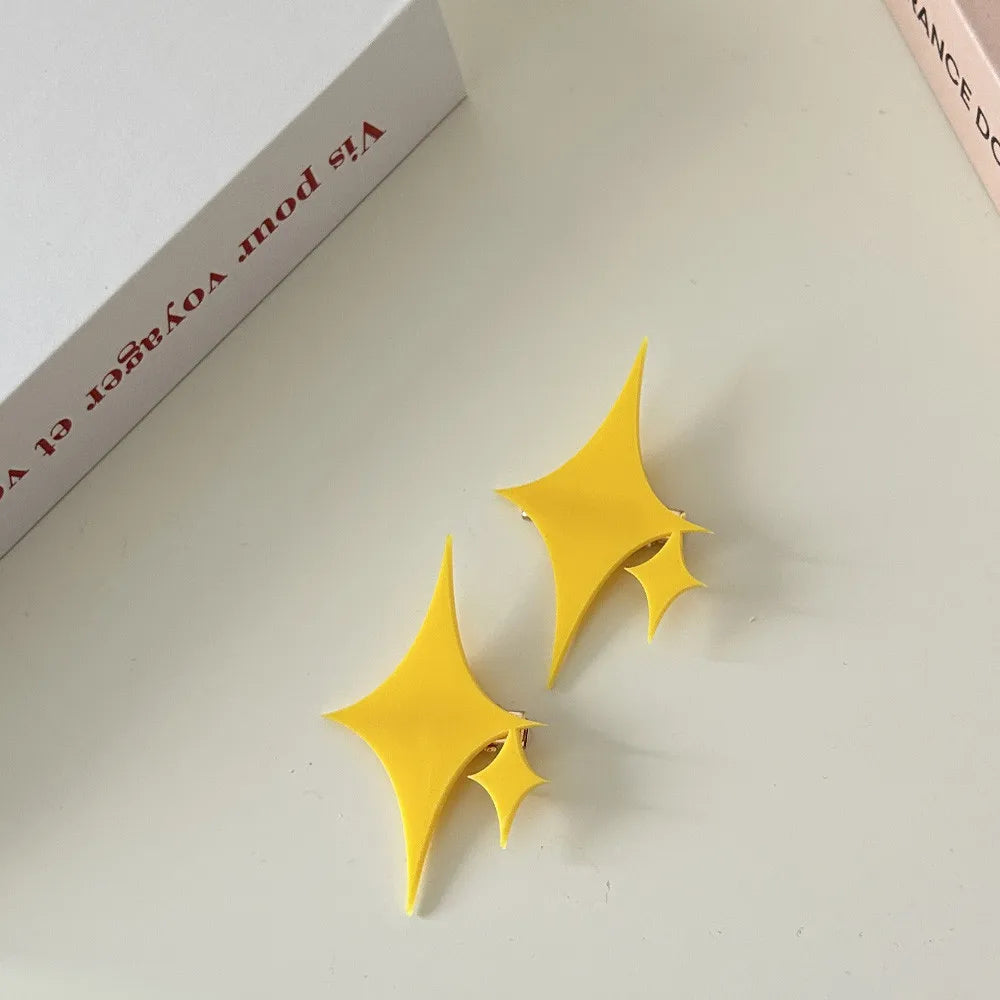 2 Stück süße Cartoon-Stern-Haarnadeln für Frauen Revue Starlight Kagura Hikari Cosplay Star Haarspangen Kopfbedeckung Mädchen Haarschmuck