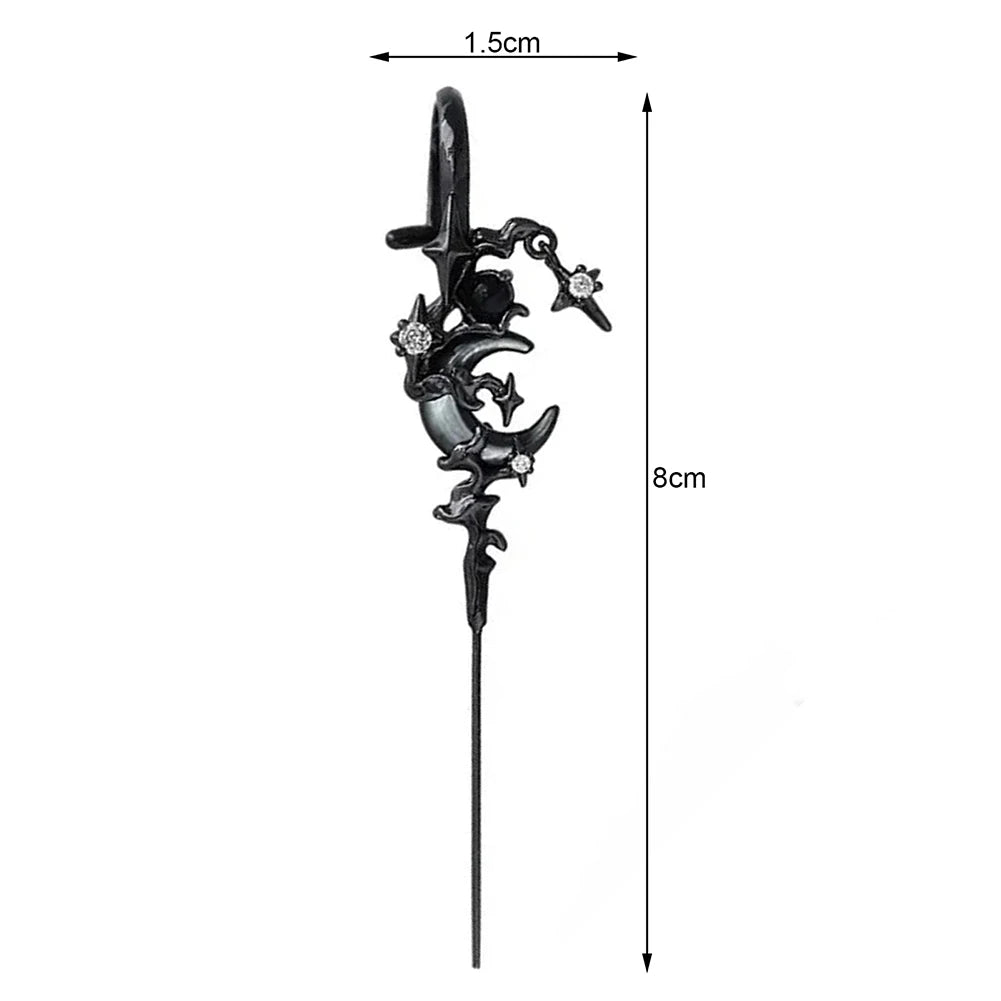 Neuartiger Stern-Mond-Ohrring, eleganter, modischer Ohrstecker für den täglichen Gebrauch, Ohrringe für Frauen, Ohrringe, Damenohrringe, Schmuck