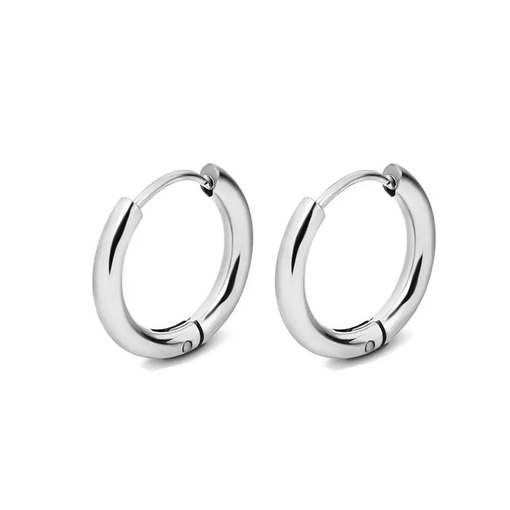 1 paar Edelstahl Hoop Ohrringe Frauen Männer Gold Farbe Kleine Ohrringe Mädchen Schmuck Pendientes Mujer Aretes Knorpel Piercing