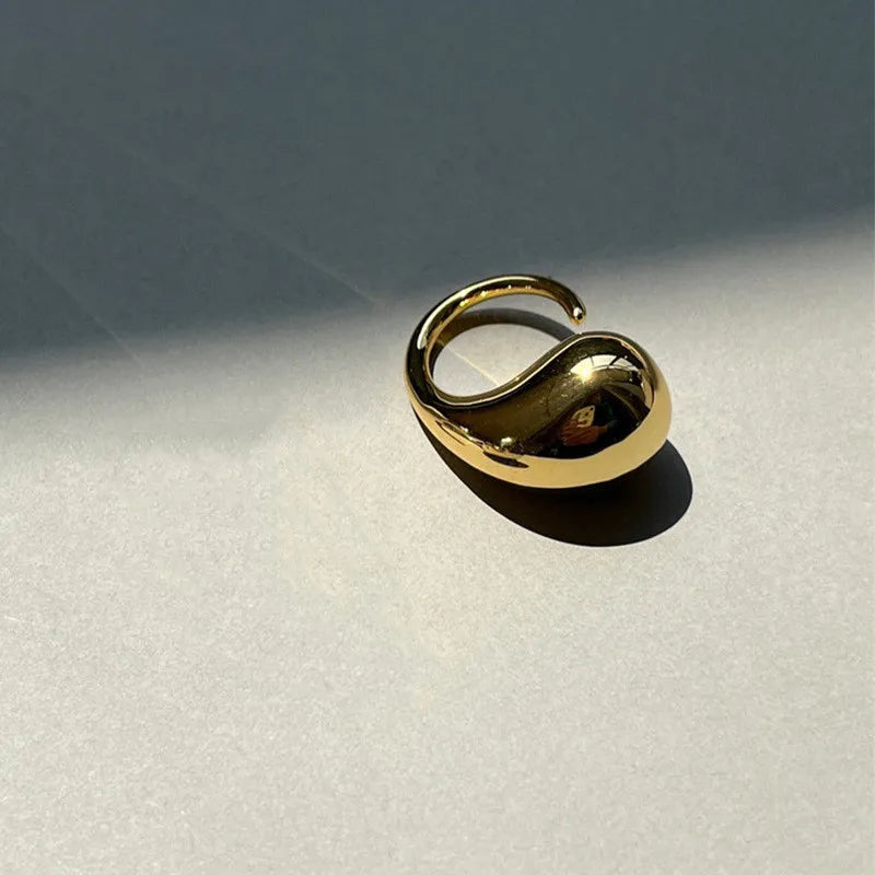 KOTiK Neue Design Seestern Perle Ring Form Gold Farbe Einstellbare Ringe Für Frauen Koreanische Mode Schmuck Party Luxus Zubehör