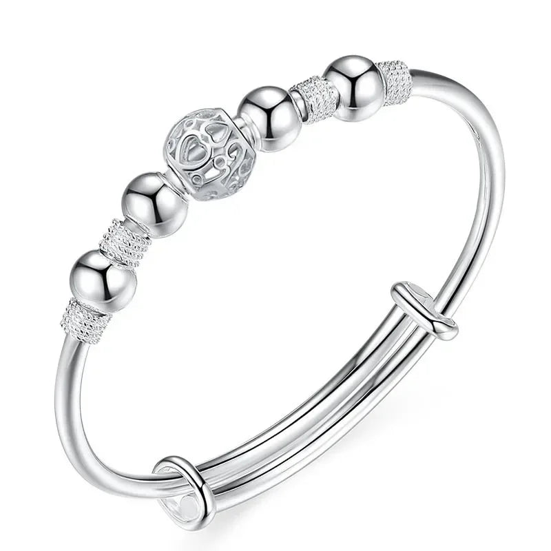 Neue koreanische Mode Sterling Silber Glück Perlen Armreifen für Frauen Armbänder Luxus Designer Party Hochzeit Schmuck Geschenke