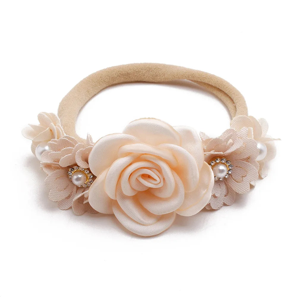 Baby Mädchen Stirnband Nettes Baby Elastisches Haarband Neugeborenen Kopf Blume Kleinkind Stirnband Kopfbedeckung Kinder Zubehör