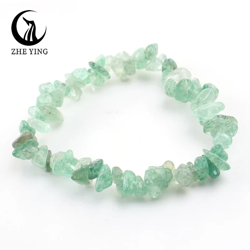 Zhe Ying Malachit-Stein-Perlen-Armband, 5–8 mm, kleiner natürlicher Edelstein, Stretch-Armband für Damen, modisch, günstiger Schmuck, Geschenk
