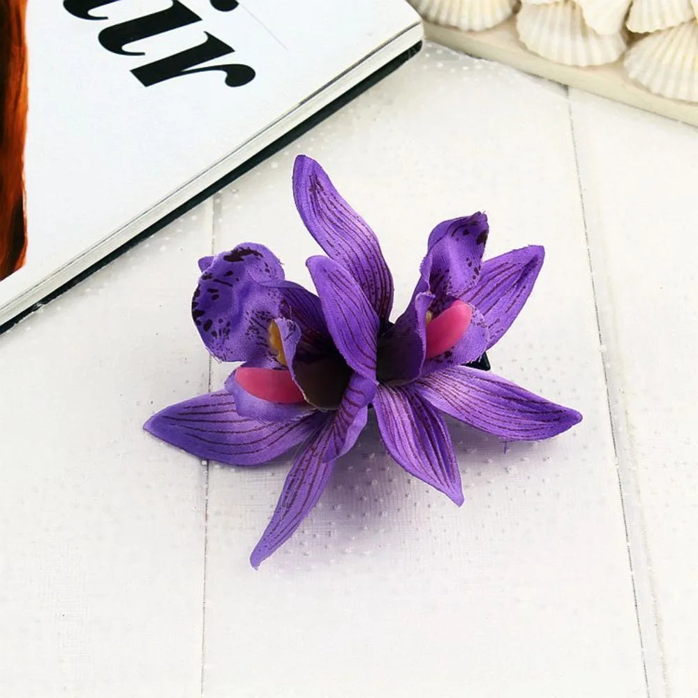 Kopfbedeckung, hawaiianische Blumen-Haarspangen, romantische Haar-Accessoires, BB-Haarspange, geeignet für Urlaub, Strandpartys, seitlicher Pony-Clip für Damen