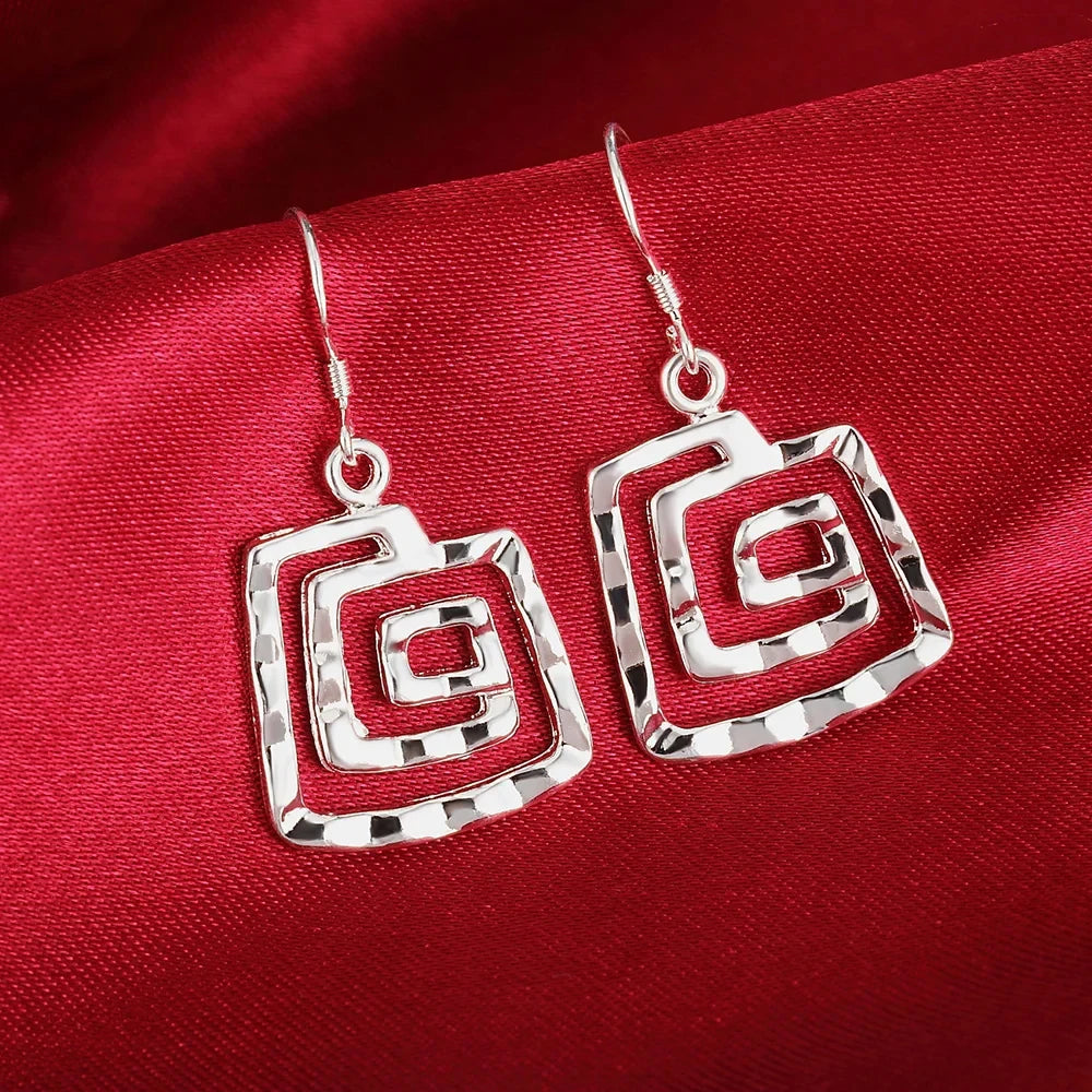 Hot Charms Hübsche 925er-Sterlingsilber-Ohrringe für Damen, modisch, fein, Party, Hochzeit, Schmuck, Urlaubsgeschenke