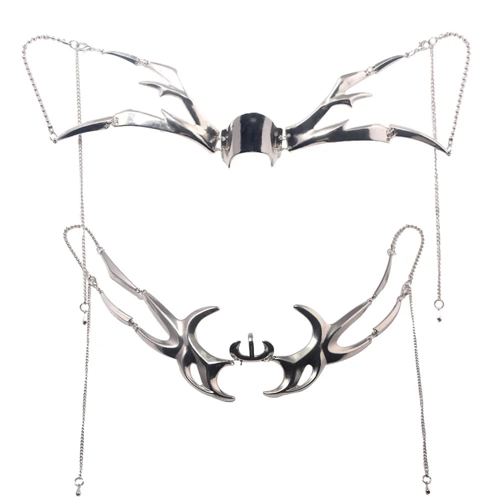 CyberPunk Maske Flüssigkeit Unregelmäßige Gothic Mechanische Alien Fluid Gesicht Zubehör Ohrring Lippen Ring Für Frauen Männer Halloween Schmuck