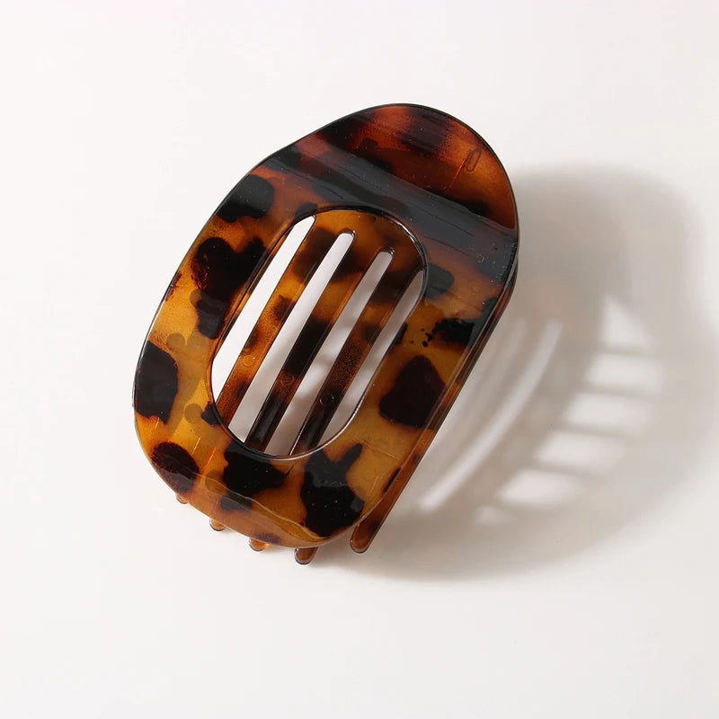 Neueste Koreanische Essigsäure Haar Clip Haar Zubehör frauen Löffel Clip Frühling Clip Leopard Haar Clip Top Clip Einfache kopfbedeckung