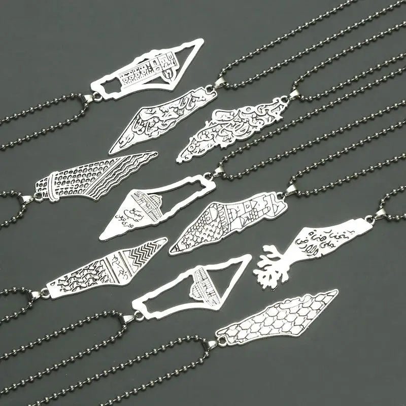 Keffiyeh Anhänger Kette Halskette Schal Form personal isierte Charme trend igen Schmuck Geschenk