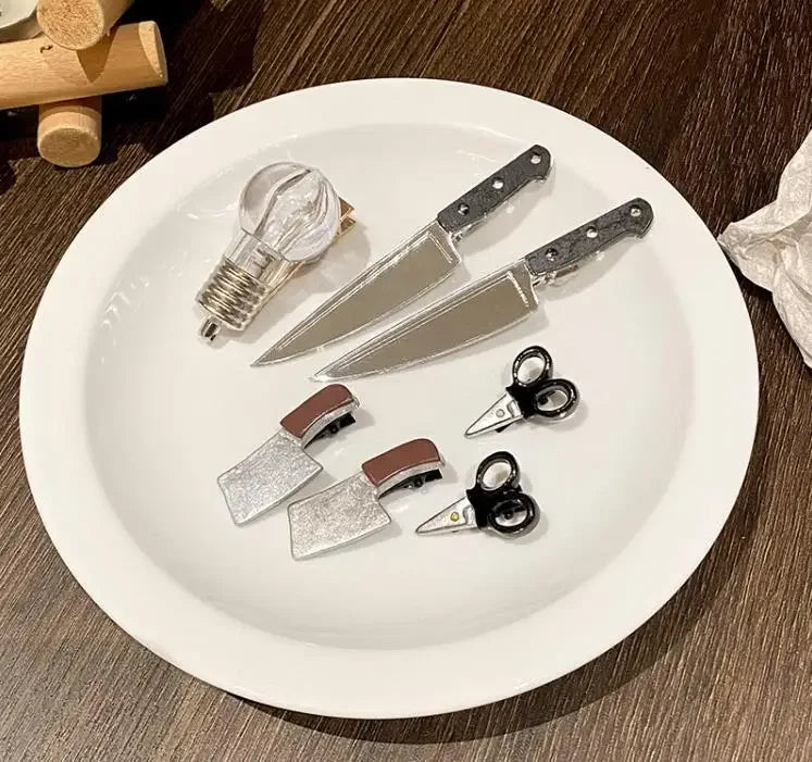 Neue Kreative Seltsame Messer Haar Clips Für Frauen Lustige Haarnadeln Mädchen Haarspange Punk Haarspange Haarnadeln Headwear Haar y2k Zubehör