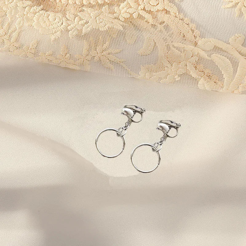 Vintage Persönlichkeit Ohr Clip Ohne Ohr Piercings Erweiterte Sinn Einfache Ohrringe Mode Temperament Perle Ohr Hängen Mädchen
