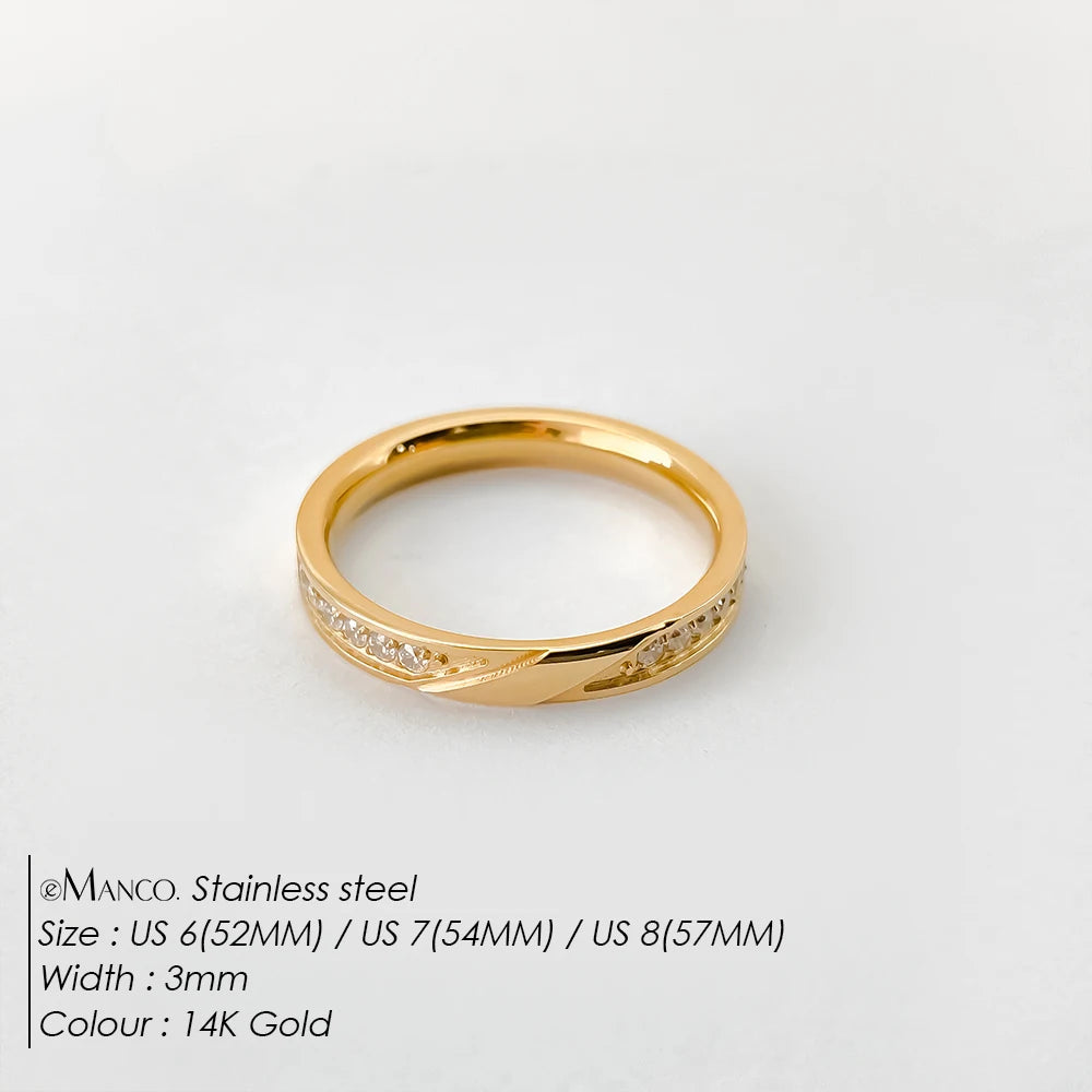 eManco 2025 NEUE Mode Ehering Für Frauen Mikro Gepflastert Cubiz Zirkon Finger Ringe Weibliche Engagement Schmuck