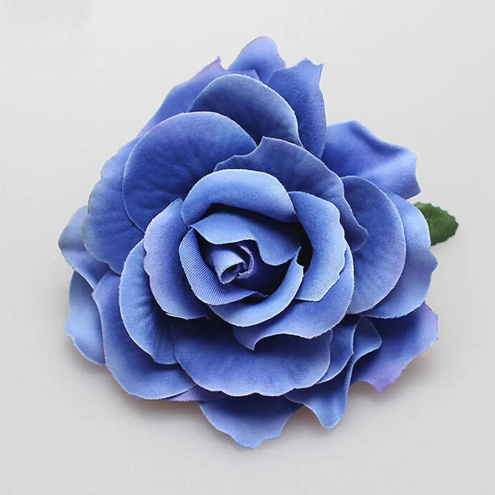 Flamenco Blumen Für Haar DIY Kopfschmuck Für Braut Beflockung Tuch Rote Rose Blume Haarnadel Haar Clip Party Haar Zubehör
