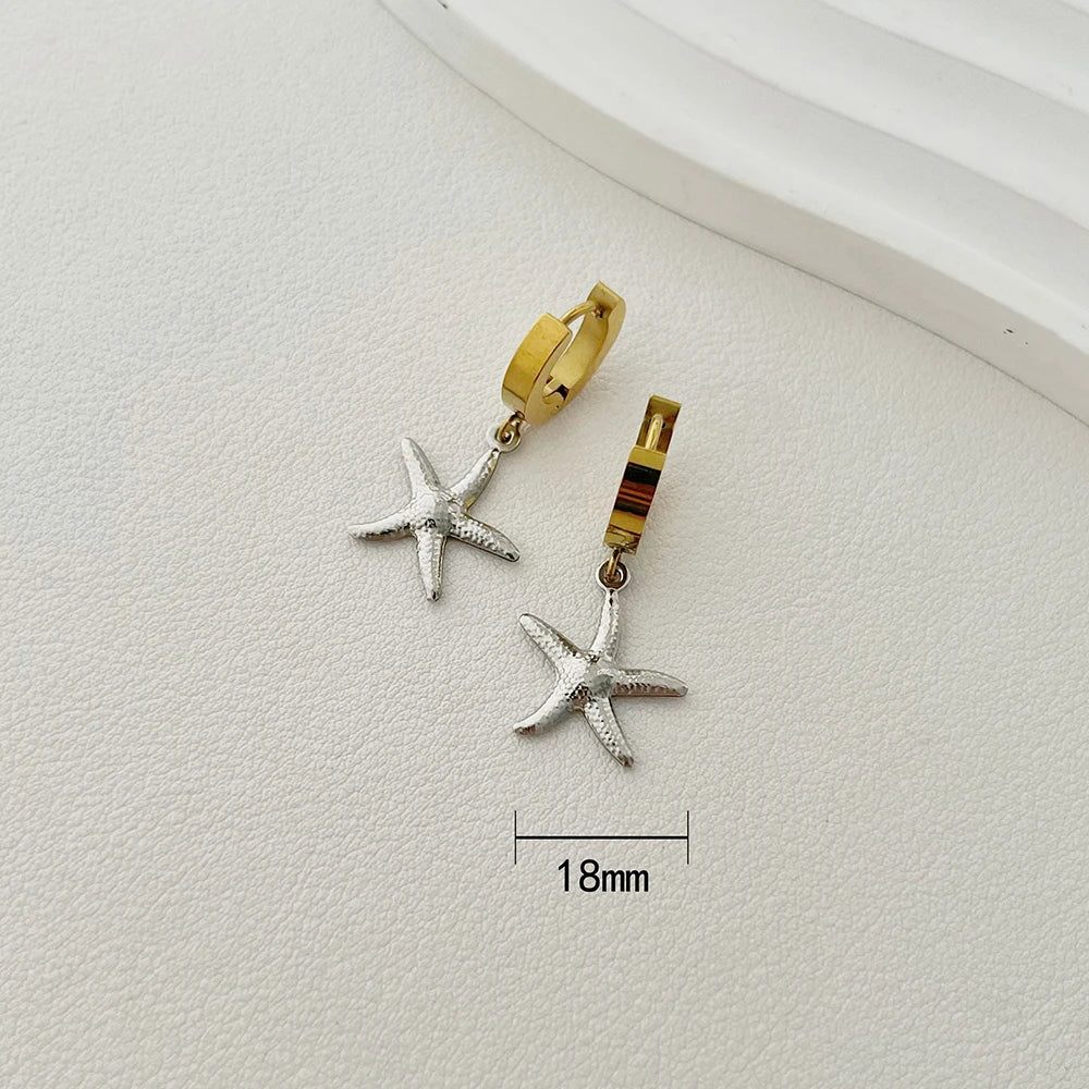 ALTERA Neue Böhmen Handgemachte Edelstahl Halskette Ohrringe Armband Shell Seestern Charme Wasserdicht Schmuck Set Sommer Strand
