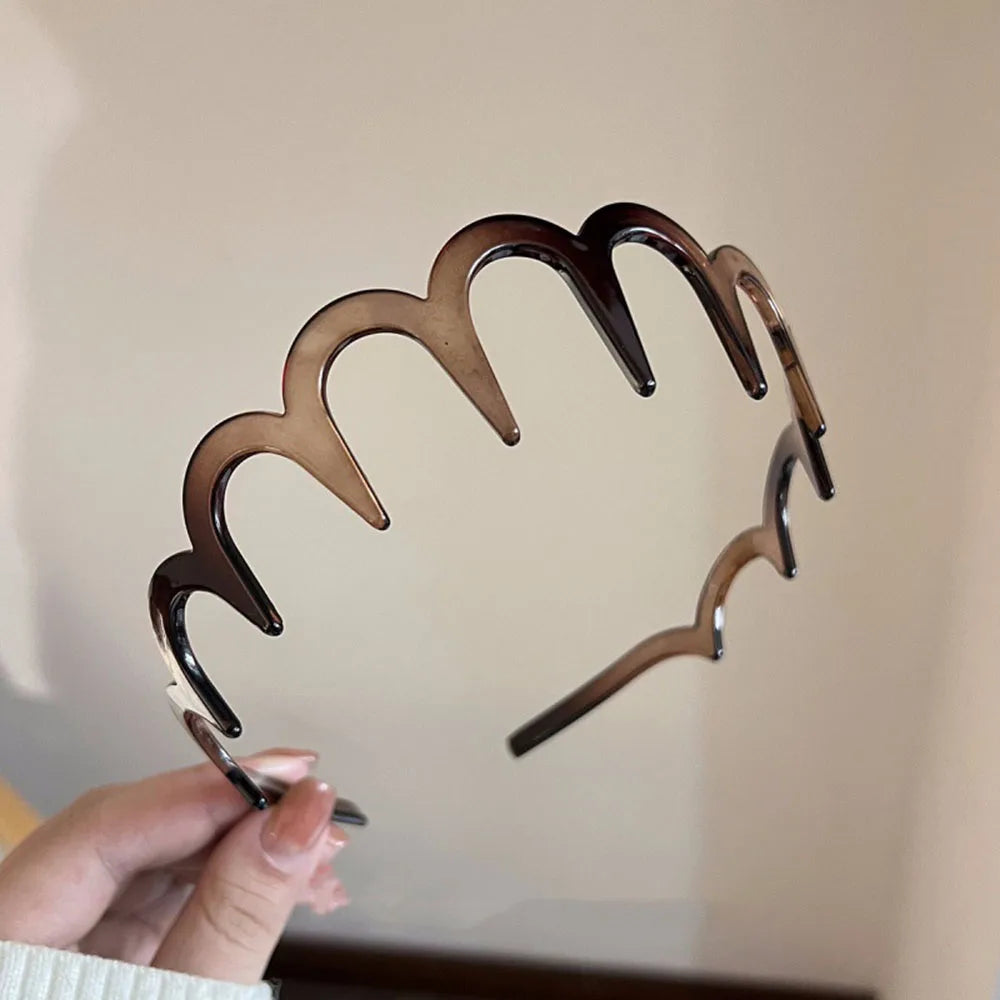 Modisches, sonnenbrillenförmiges Stirnband, rutschfeste Acryl-Haarbänder für Frauen, unsichtbare Haarreifen, festes Stirnband, Haar-Accessoires