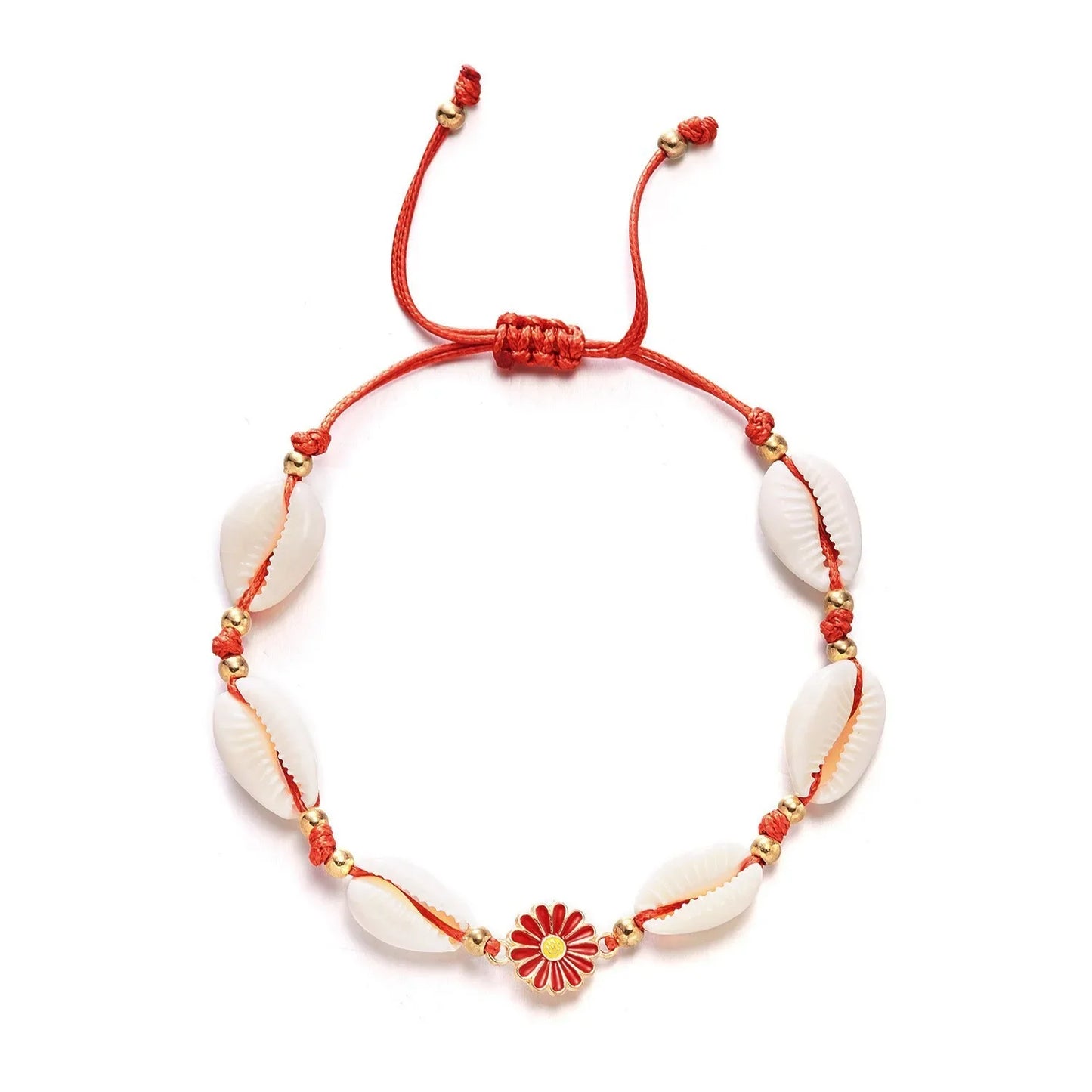 Böhmisches Imitation Muschelperlen-Armband für Frauen, Seestern, Schildkröte, gewebtes Seil-Armband, handgefertigt, Freundschaft, Strand, Urlaub, Schmuck
