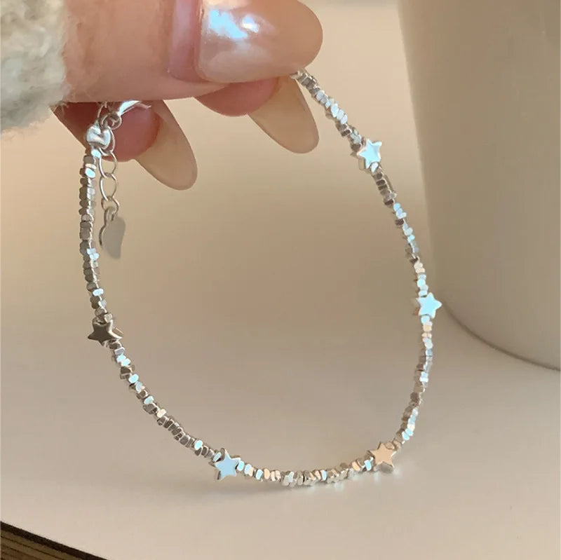 VENTFILLE Schmetterlingsarmband aus 925er-Sterlingsilber für Mädchen, Perlenschnur-Design, Insekt, modisch, vielseitiger Schmuck, Geschenk, Dropshipping