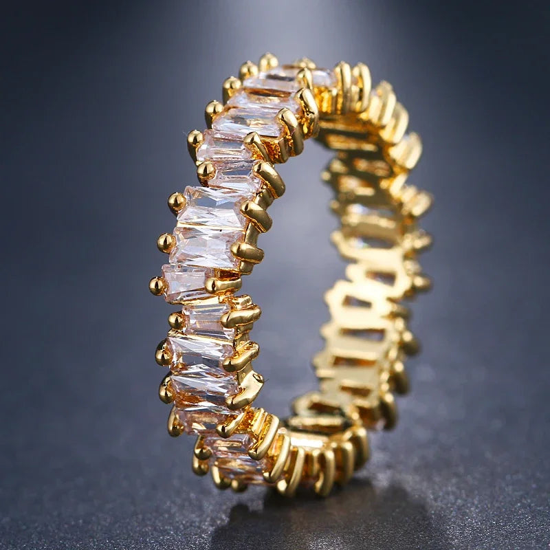EMMAYA Luxus-Ehering für Damen mit AAA-Cz-Motiv, modischer Party-Schmuck, Charme, neu eingetroffen