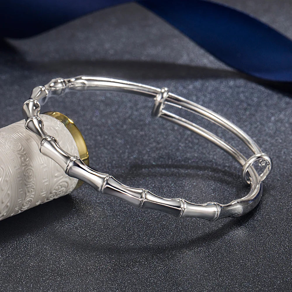 Neue 925er Sterlingsilber, original romantische Gypsophila-Stern-Armreifen für Damen, Armbänder, Mode, Party, Hochzeit, Accessoires, Schmuck
